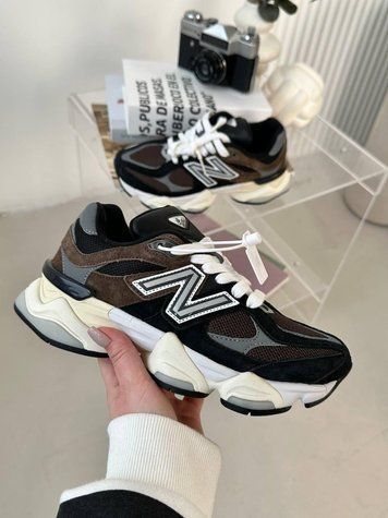 Кросівки New Balance 9060 Dark Brown | Замшеві кросівки S1266 фото