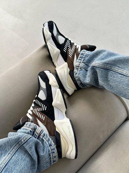 Кросівки New Balance 9060 Dark Brown | Замшеві кросівки S1266 фото