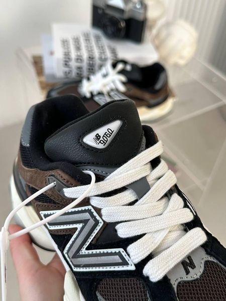 Кросівки New Balance 9060 Dark Brown | Замшеві кросівки S1266 фото