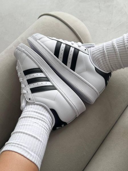 Кросівки Adidas Superstar White | Шкіряні кросівки SLP011104-ТА фото