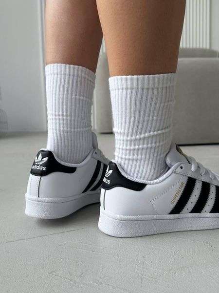 Кросівки Adidas Superstar White | Шкіряні кросівки SLP011104-ТА фото