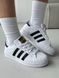 Кросівки Adidas Superstar White | Шкіряні кросівки SLP011104-ТА фото 8