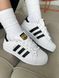 Кросівки Adidas Superstar White | Шкіряні кросівки SLP011104-ТА фото 1