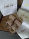 Dior Sandals Beige Jeans | Стильні текстильні босоніжки | Жіночі сандалі Франція D050 фото 2