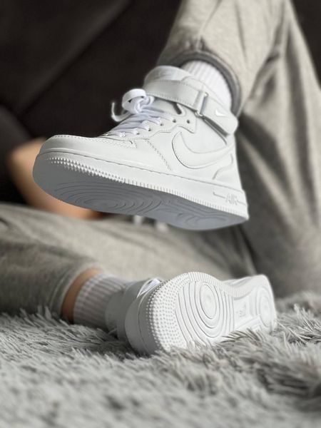 Кросівки Nike Air Force High White | Шкіряні кросівки FH011104-ТА фото