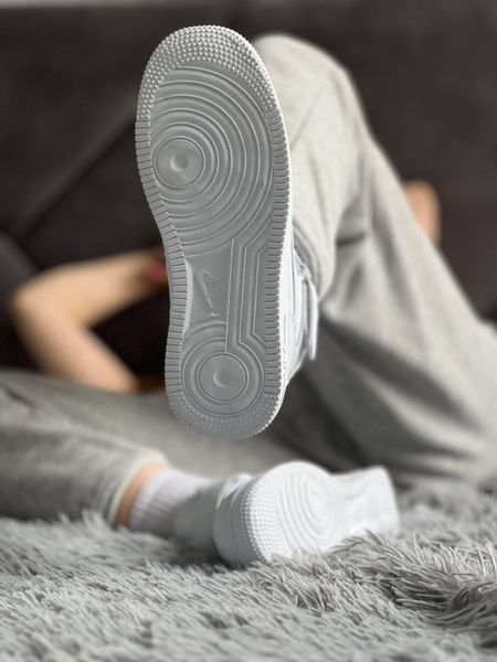 Кросівки Nike Air Force High White | Шкіряні кросівки FH011104-ТА фото