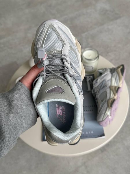 Кросівки New Balance 9060 Grey Lilac | Замшеві кросівки S1327 фото