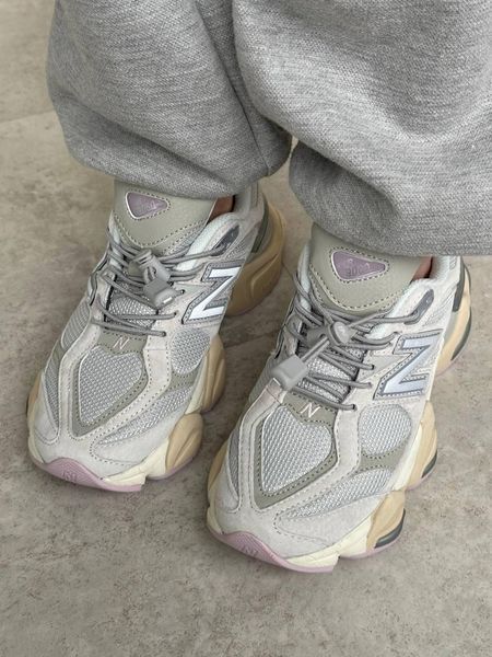 Кросівки New Balance 9060 Grey Lilac | Замшеві кросівки S1327 фото