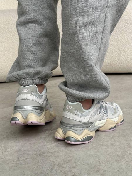 Кросівки New Balance 9060 Grey Lilac | Замшеві кросівки S1327 фото