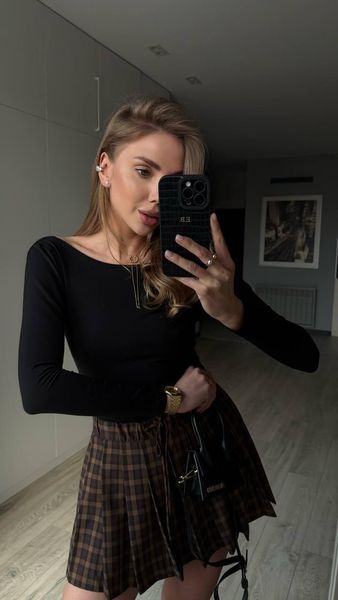 Боді з відкритою спинкою чорний | М'яка натуральна бавовна M Body фото