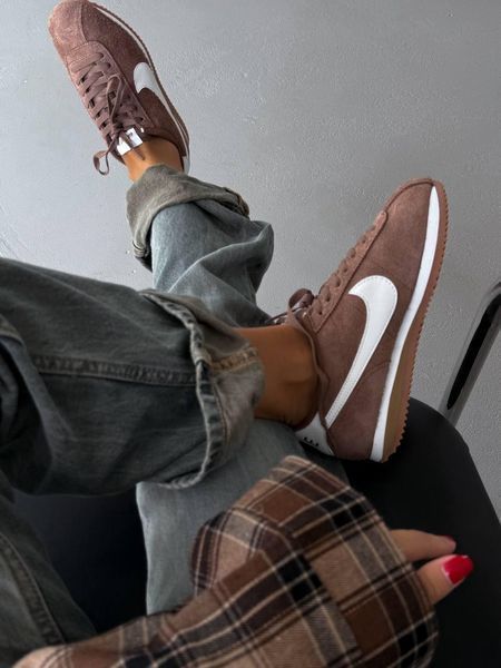 Жіночі кросівки Nike CORTEZ VINTAGE SUEDE BROWN | Замшеві кросівки 2903 фото