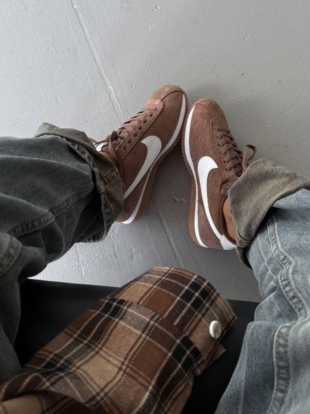 Жіночі кросівки Nike CORTEZ VINTAGE SUEDE BROWN | Замшеві кросівки 2903 фото