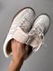 Кросівки Adidas Gazelle Indoor x Foot Industry бежеві | Шкіряні кросівки Ad Gazelle Beige 1442 фото 4