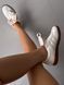 Кросівки Adidas Gazelle Indoor x Foot Industry бежеві | Шкіряні кросівки Ad Gazelle Beige 1442 фото 3