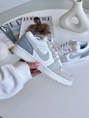 Кросівки Nike Jordan Low Litlle Paris | Шкіра-Замша S1327 фото