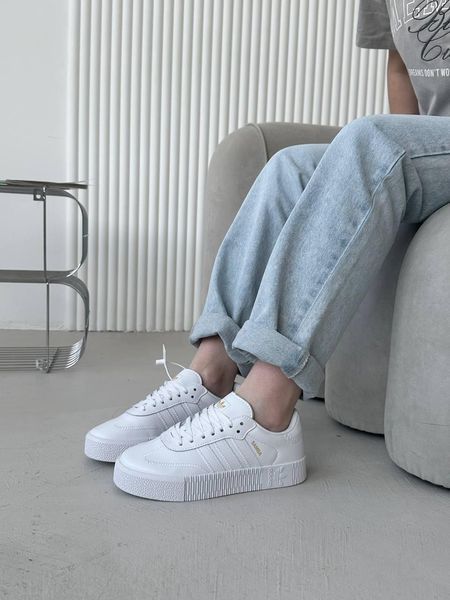 Кросівки Adidas Samba White | Жіночі кросівки S1281 фото