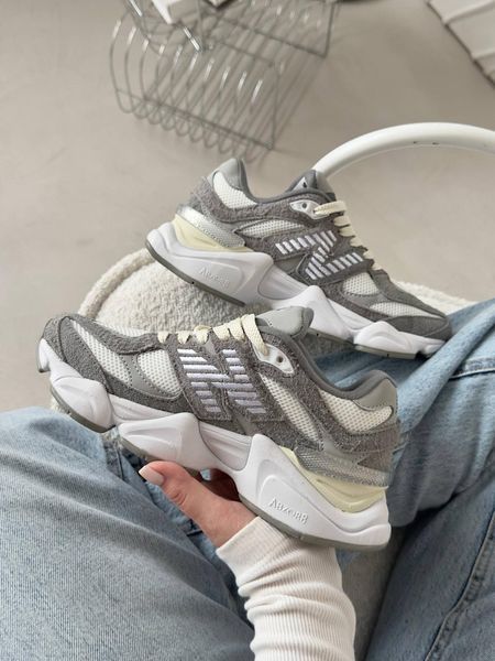 Кросівки New Balance 9060 Grey White | Замшеві кросівки S1440 фото