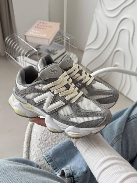 Кросівки New Balance 9060 Grey White | Замшеві кросівки S1440 фото