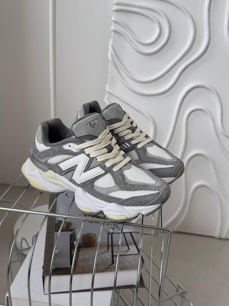 Кросівки New Balance 9060 Grey White | Замшеві кросівки S1440 фото