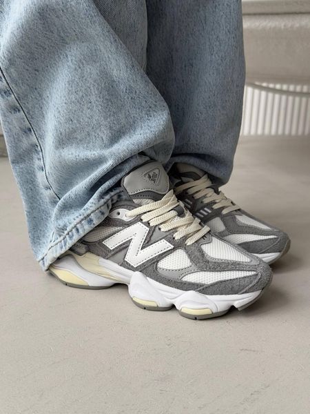 Кросівки New Balance 9060 Grey White | Замшеві кросівки S1440 фото