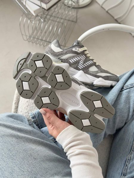Кросівки New Balance 9060 Grey White | Замшеві кросівки S1440 фото