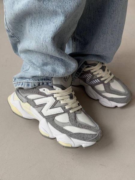 Кросівки New Balance 9060 Grey White | Замшеві кросівки S1440 фото