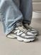 Кросівки New Balance 9060 Grey White | Замшеві кросівки S1440 фото 8