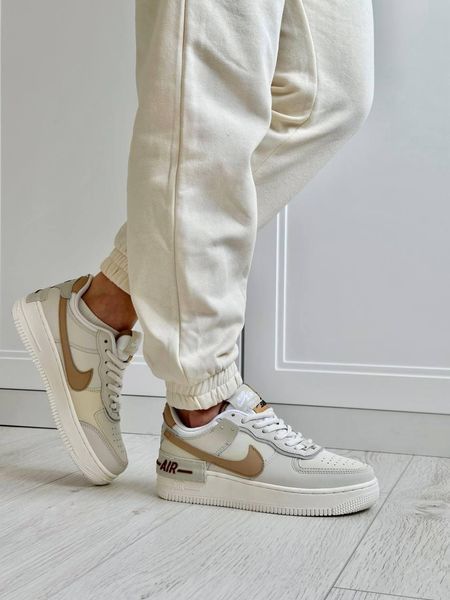Кросівки Nike Air Force Shadow Beige | Жіночі кросівки J1014 фото