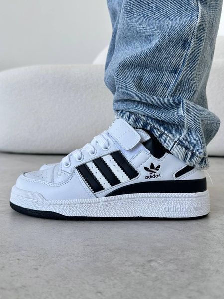 Кросівки Adidas Forum White Black | Жіночі кросівки S1382 фото