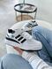 Кросівки Adidas Forum White Black | Жіночі кросівки S1382 фото 1