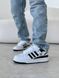 Кросівки Adidas Forum White Black | Жіночі кросівки S1382 фото 6