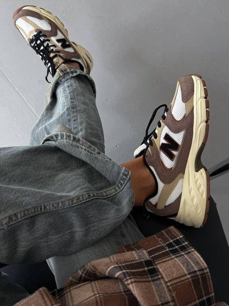Жіночі кросівки New Balance 530 Brown White | Замшеві кросівки 4050 фото