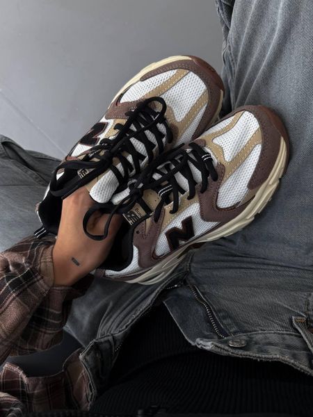Жіночі кросівки New Balance 530 Brown White | Замшеві кросівки 4050 фото