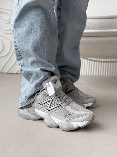 Кросівки New Balance 9060 Silver Metallic Grey | Замшеві кросівки S1439 фото