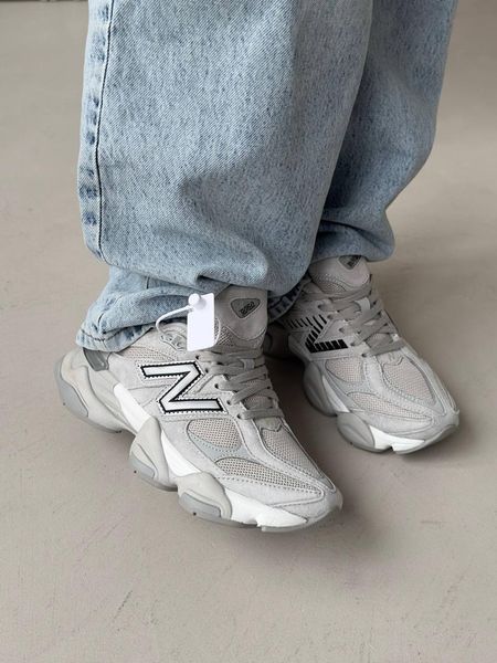 Кросівки New Balance 9060 Silver Metallic Grey | Замшеві кросівки S1439 фото
