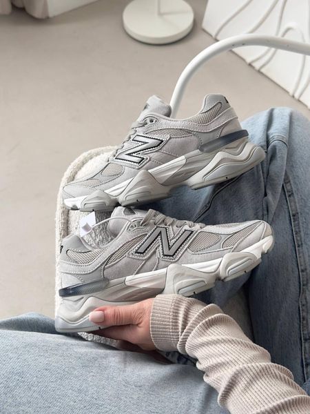 Кросівки New Balance 9060 Silver Metallic Grey | Замшеві кросівки S1439 фото