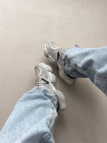 Кросівки New Balance 9060 Silver Metallic Grey | Замшеві кросівки S1439 фото