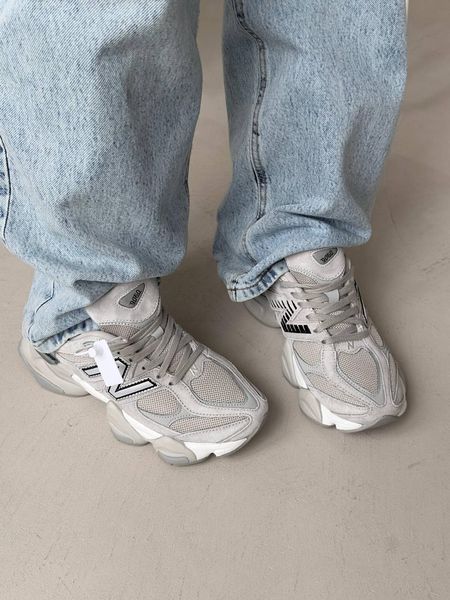 Кросівки New Balance 9060 Silver Metallic Grey | Замшеві кросівки S1439 фото